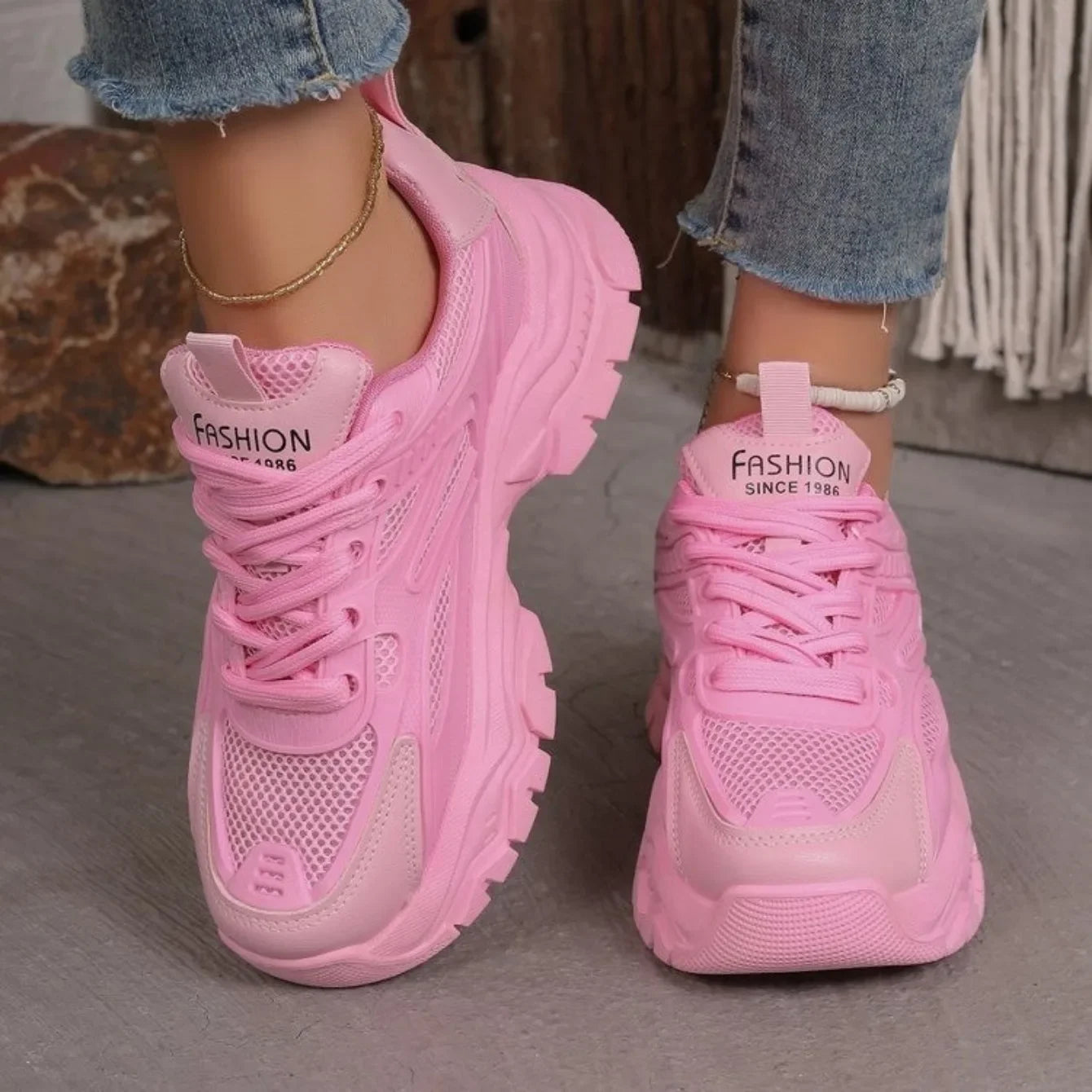 Women Sneakers 2024 New Fashion Chunky Sneakers Women Outdoor Tennis Platform Sports Shoes for Women Lightweight Designer Shoes.