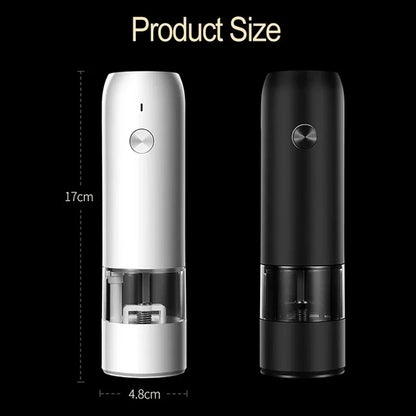Electric Automatic Salt and Pepper Grinder Set Rechargeable With USB Gravity Spice Mill Adjustable Spices Grinder Kitchen Tools.