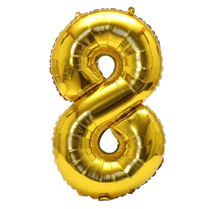 32 Zoll Regenbogen-Farbverlaufs-Zahlen-Folienballon 1-9 für Kindergeburtstag, Party-Dekoration, Babyparty, Brautparty, weitere Optionen verfügbar