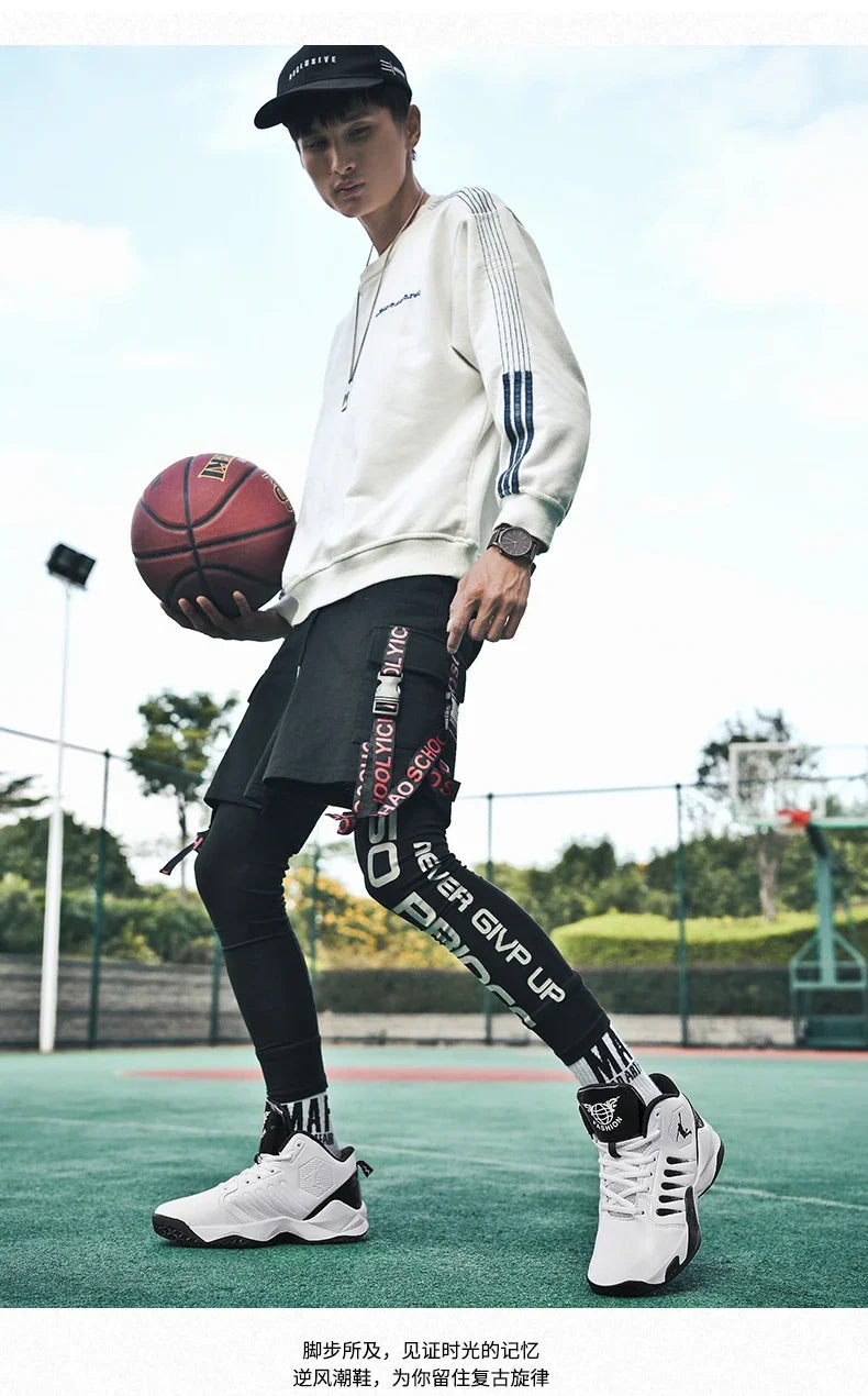 2024 Men Basketball Shoes Outdoor Sports Shoes Male Trendy Sneakers Wear Resistant Rubber Sole Basketball Shoes unisex 36-45