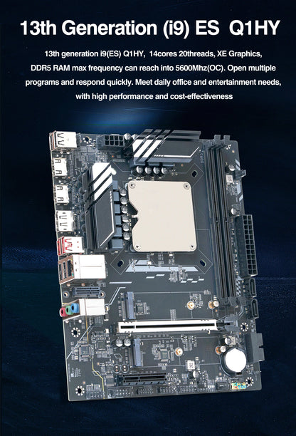 Q1HY ES 0000 Refer to i9 139** DIY Gaming Computer Motherboard with Onboard 13th Kit Interposer Core CPU 14C20T DDR5 Desktops.