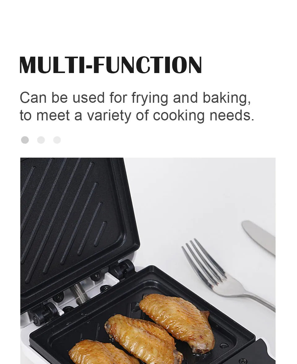 Sandwich machine breakfast machine household light food machine frying machine multi-function heating toast pressure toaster.