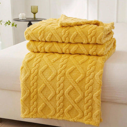 1pc Single-Layer Coral Fleece Blanket, Lightweight & Multi-Purpose Blanket Bed Cover,For Living Room Sofa Cover, Nap Blanket.