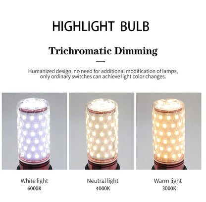 10PCS Corn Bulb Tube AC85-265V E27 E14 Screw 3/6/9/12/15W Easy To Assemble And Disassemble Suitable For Room Lighting.