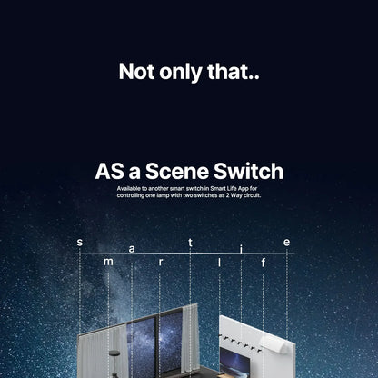 MOES Tuya ZigBee Star Feather Series Smart Touch Switch mit neutraler Lichtszene 2in1 APP-Fernbedienung mit Alexa Google Home