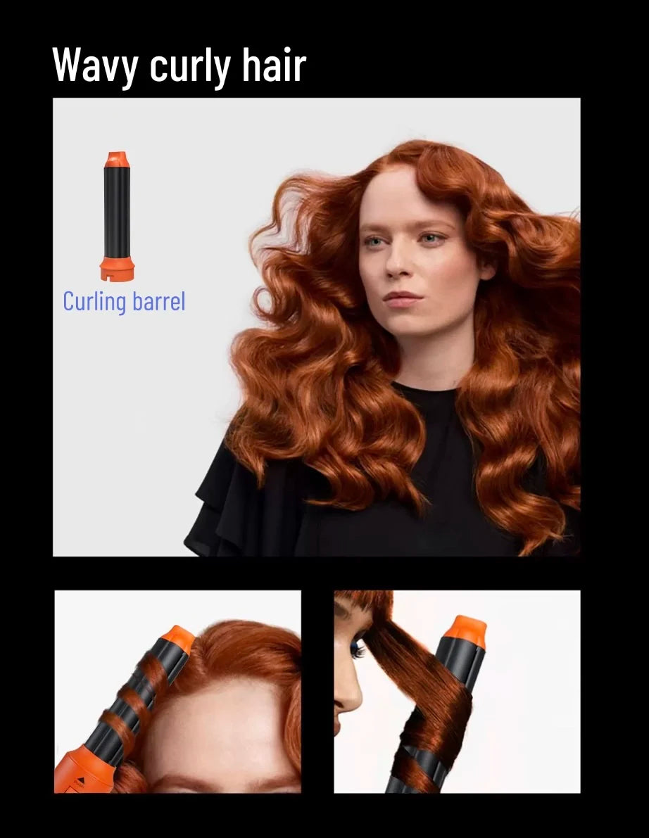 6 in 1 Hair Dryer Multi Styler With Hair Brush Curling Iron Hair Straightener Personal Care Styling Tool Hair Dryer Multi Styler