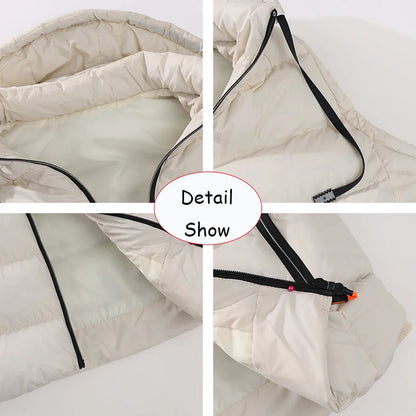 Autumn Winter Men Sleeveless Warm Detachable Hooded Vest Men Outdoor Windproof Casual Fashion Loose Brand Zipper Vest Male Coat.