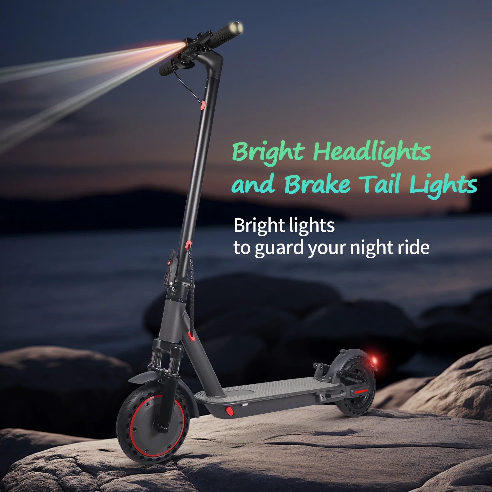 AOVOPRO AP07 Electric Scooter 600W Instantaneous Maximum Power 31KM/H 36V10.5Ah 35KM with Turn Signal Shock Absorption EScooter.
