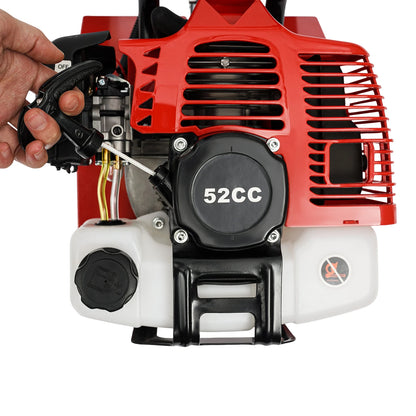 52CC 1700W Benzin-Gartenfräse  Kabelloser, luftgekühlter 2-Takt-Grubber, rotierend, zum Laufen, Lösen, 12 Zoll/30 cm breit, 12 cm dp