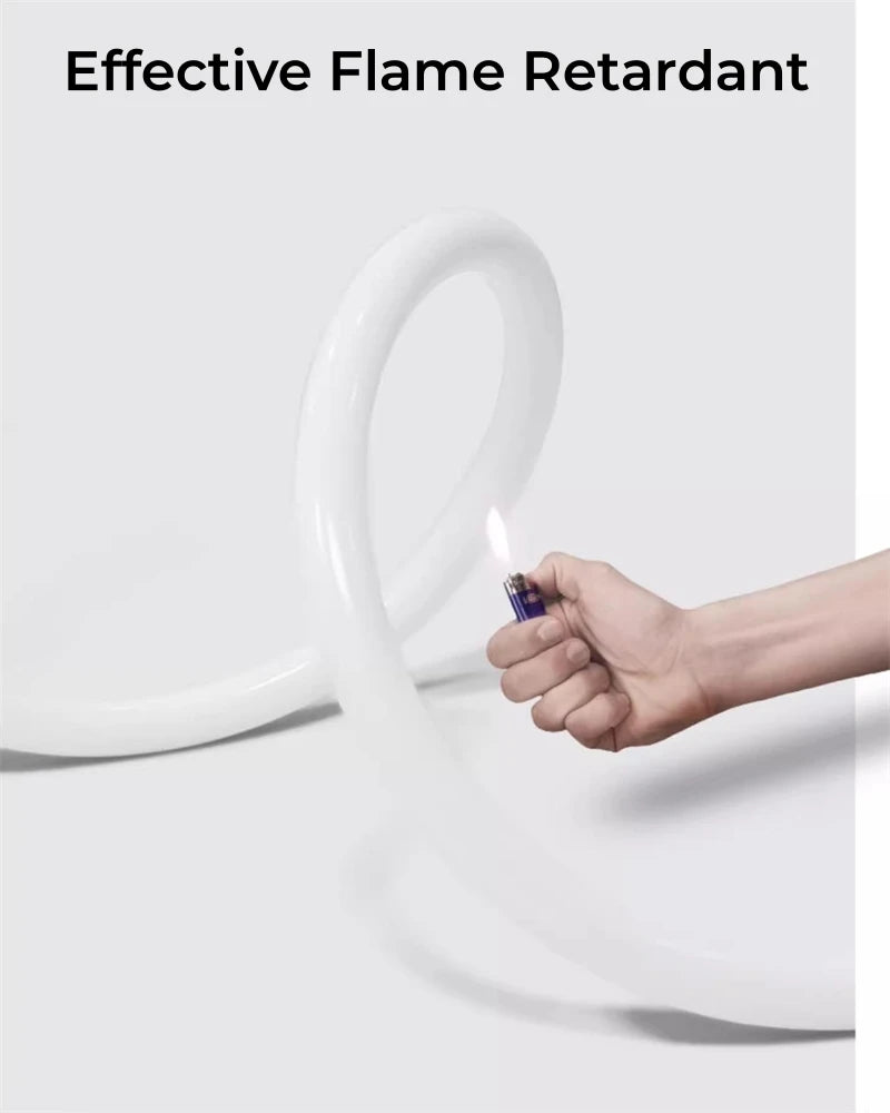 360° Glowing Round LED Neon Tube Rope Lamp Flexible Silicone Diffuser Channel WS2811 WS2812B Soft IP65 Outdoor Tape Strip Lights.