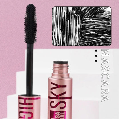 Pink Mascara Waterproof Long Lasting Curling False Eyelash Professional Volume Natural Eyelash Makeup Tools  Lashes Brush.