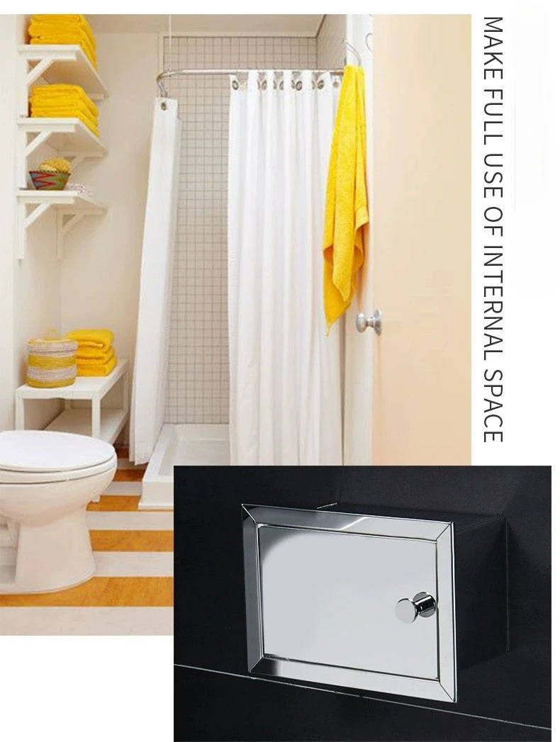 Einbau-Toilettenpapierrollenhalter in Mattschwarz, Aufbewahrungsbox für Seidenpapier aus Edelstahl für Badezimmer, Küche