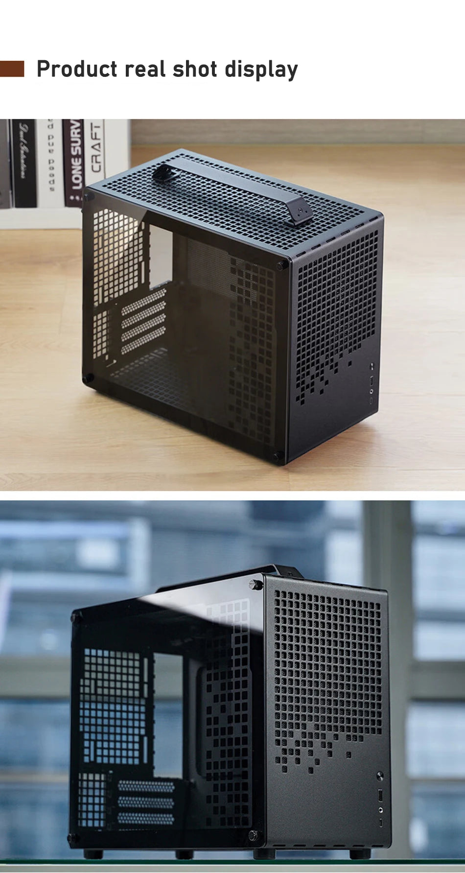 JONSBO Z20 MATX Case Detachable Handle Supports 240 Water-cooled 363mm Graphics Card Side  Transparency Desktop Mini PC Chassis