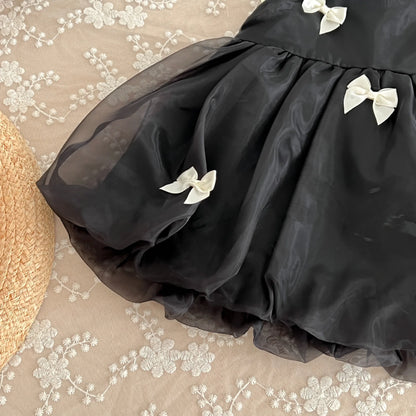 Neu im Sommer Neugeborene Baby Prinzessin süße Kleidung Sling Kleider Schleife Shorts solide Weste Body Kurzarm Kleid Kinder