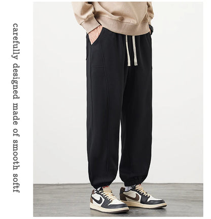 Winter Pants Men Stretch Fleece-lined Jogger Trouser Male Thick Warm Sport Large Size Big Plus 7XL Work Sportswear Sweatpant 8XL.