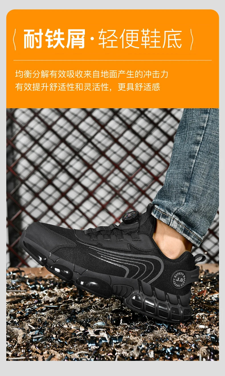 Men's Military Tactical Boots Army Boots Men Side Zipper Military Boots Men Anti-Slip Ankle Boots Work Safety Shoes Hiking Shoe.