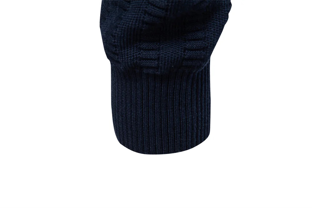 AIOPESON Luxury Striped Pullover Men Old Money Style Cotton Knitwear Thick Warm Crew Neck Winter Social Sweater Male