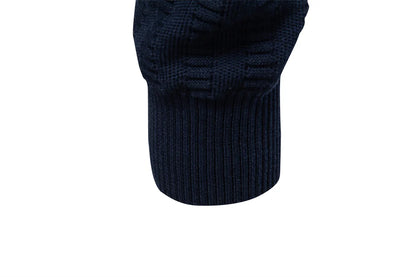 AIOPESON Luxury Striped Pullover Men Old Money Style Cotton Knitwear Thick Warm Crew Neck Winter Social Sweater Male