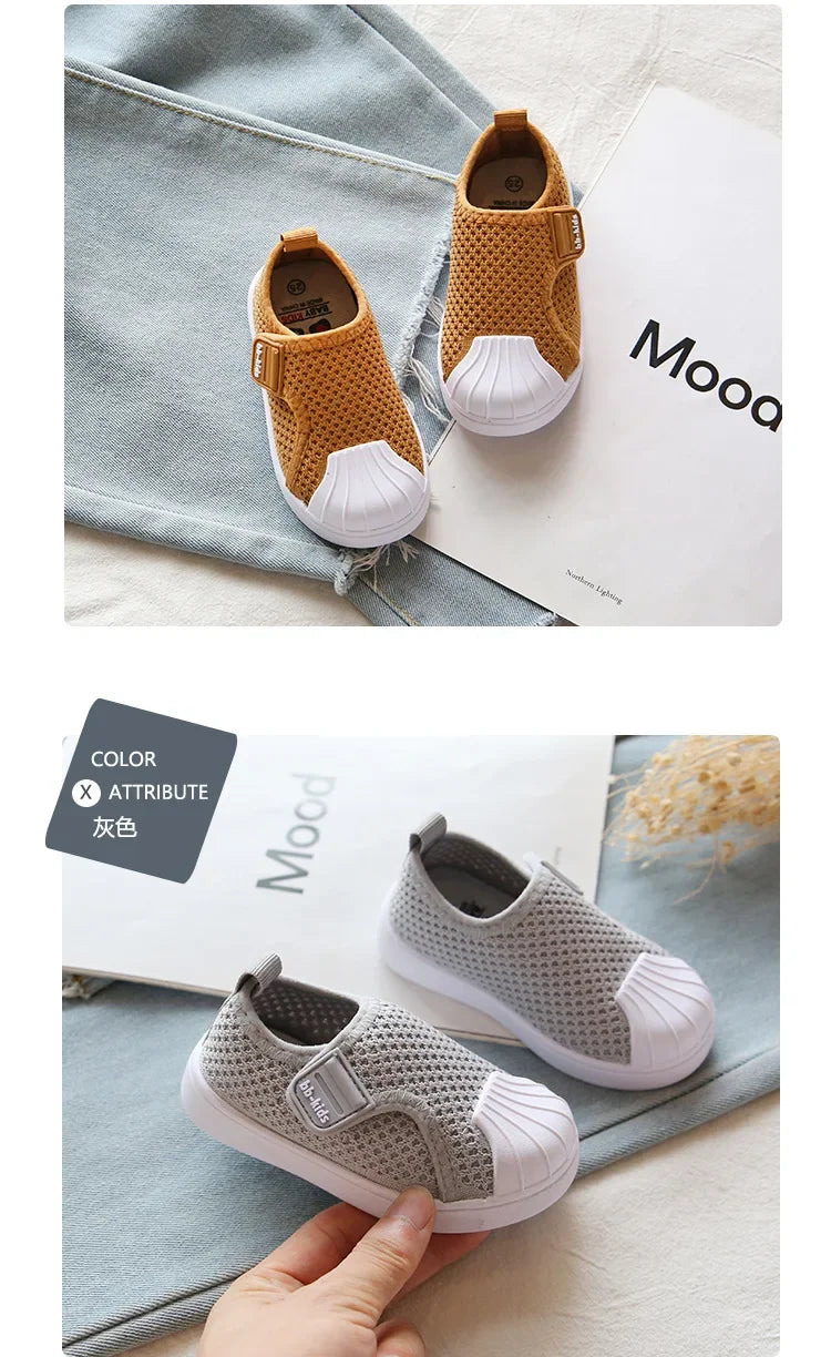 Children Casual Shoes Kids Sneakers for Toddlers Boys Girls Air Mesh Breathable Classic 2025 Spring Autumn Skate Shoes Anti-kick.