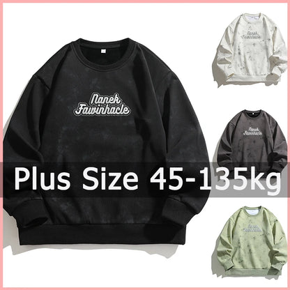 Plus Größe Frauen Pullover Sweatshirt 45-135 kg 6XL 7XL 8XL Langarm T-shirt Plus Größe Frauen Kleidung Sudaderas mujer feminino.