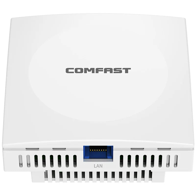 Comfast AX1500 Wifi 6 Access Point In Wall AP Gigabit 5G+2G MU-MIMO Signal Booster 86 Panel 48V POE Indoor Hotel Extender Router.
