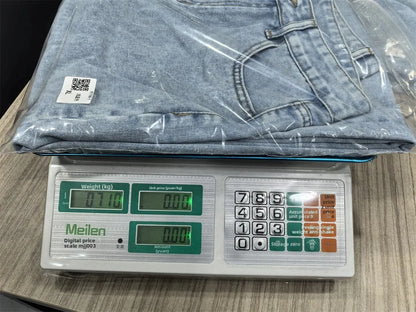 American Style High Waist Wide Leg Jeans Women's Spring New Loose Slim Straight Floor-Length Denim Pants.