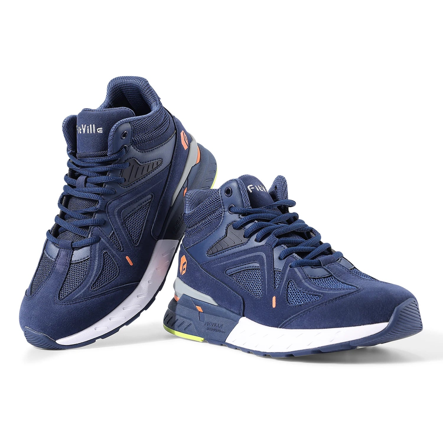 FitVille Herren-High-Top-Basketballschuhe, verbreitert, leicht, lässig, atmungsaktiv, für männliche geschwollene Füße, lindert Schmerzen.