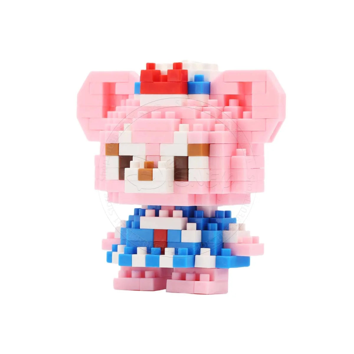 Stitch Disney Princess Elsa LinaBell Building Blocks Mickey Mouse Duck Mini Action Figures Blocks Assemble Toys Brick Kids Gifts.