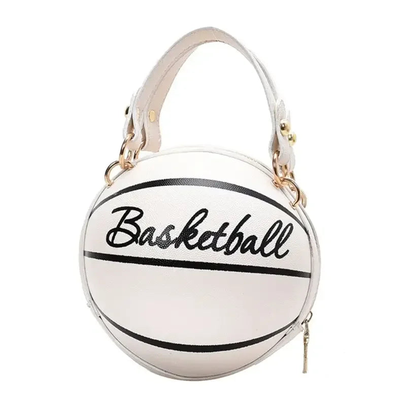 PU Basketball Women's Bag New Network Red Football Bag Personalized Fun Pink Basketball Bag Ins Versatile Chain Shoulder Bag.
