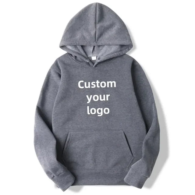 Customized hooded shirt for men and women, featuring photos and logos of your design. High end gifts in EU sizes