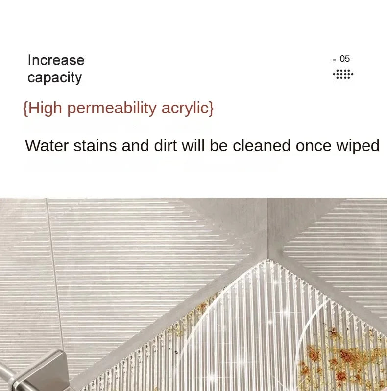 2PCS Badezimmer Acryl Regale Küche Lagerung Organizer Shampoo Regal Dusche Regal Bad Zubehör Kein Bohrer Lagerung Regal