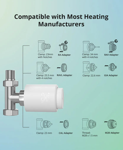 SONOFF TRVZB Zigbee Thermostatic Radiator Valve Smart Home Temperature Controller Remote Control Via Ewelink Alexa Google ZHA.