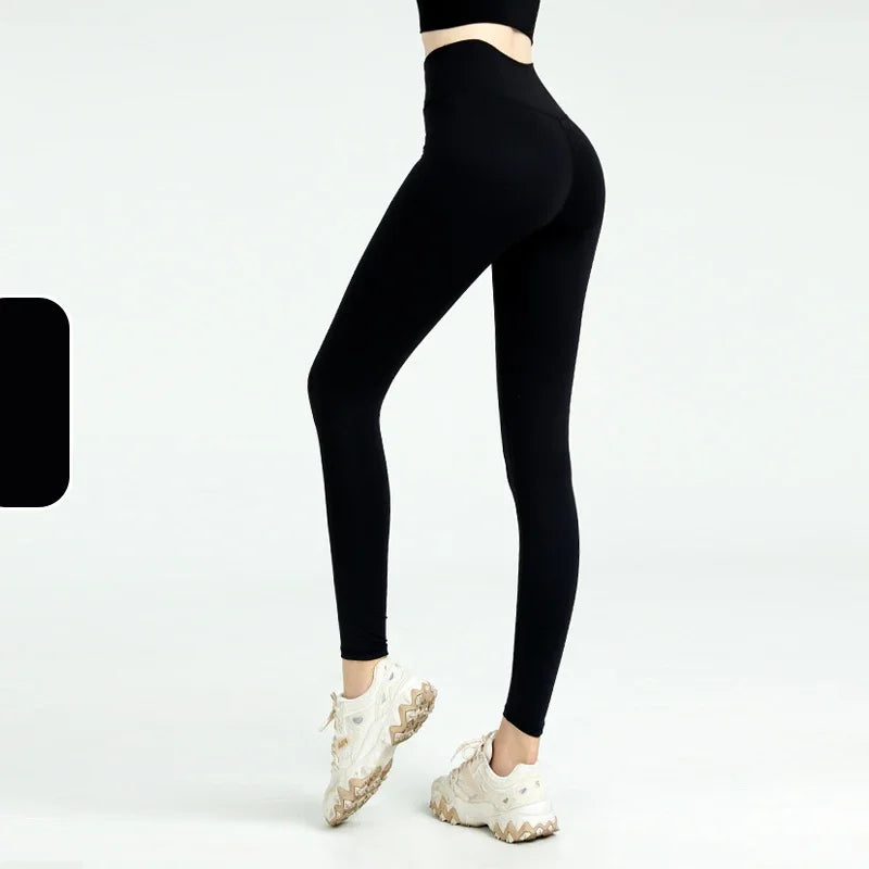 Women's High Waist Butt Lift Yoga Pants - No Camel Toe, Buttery Soft Naked Feeling, Peach Hip, Seamless Gym Running Leggings