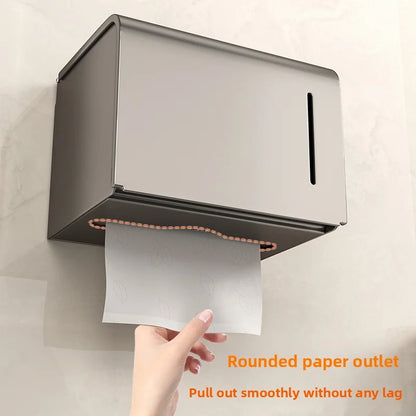 Wasserdichte Toilettenpapierbox zur Wandmontage, perforierte Rollenpapier-Schublade, Handtuch, Schublade, Aufbewahrungsregal, Organizer, Badezimmer
