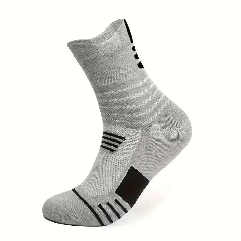 10/5/3MEN'S Mid-calf Socks Cotton Socks for All Seasons, Solid Colour and Versatile.