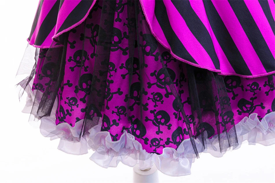 Halloween Mädchen Cosplay Piratenkapitän Kleid Kinder Karneval Event Maskerade Party Festival Kostüm Kinder Performance Bekleidung