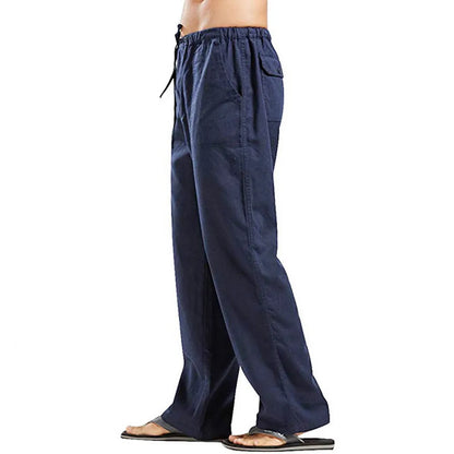 Men's Pants Loose Cool Casual Long Pants Elastic Waist Long Pant Casual Large Size Streetwear Lightweight Trousers.
