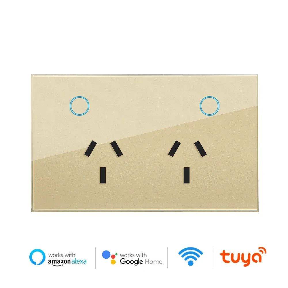 Melery Wifi Smart Tuya Steckdose AU Elektrische Stecker Steckdose Touch Sensor Schalter Drahtlose Fernbedienung von Alexa Google Hause