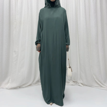 2025 Latest Lace Hoodie Soft And Comfortable jilbab One Piece Long Robe Prayer Abaya Jilbab Nikab Abaya Muslim Dress for Women.
