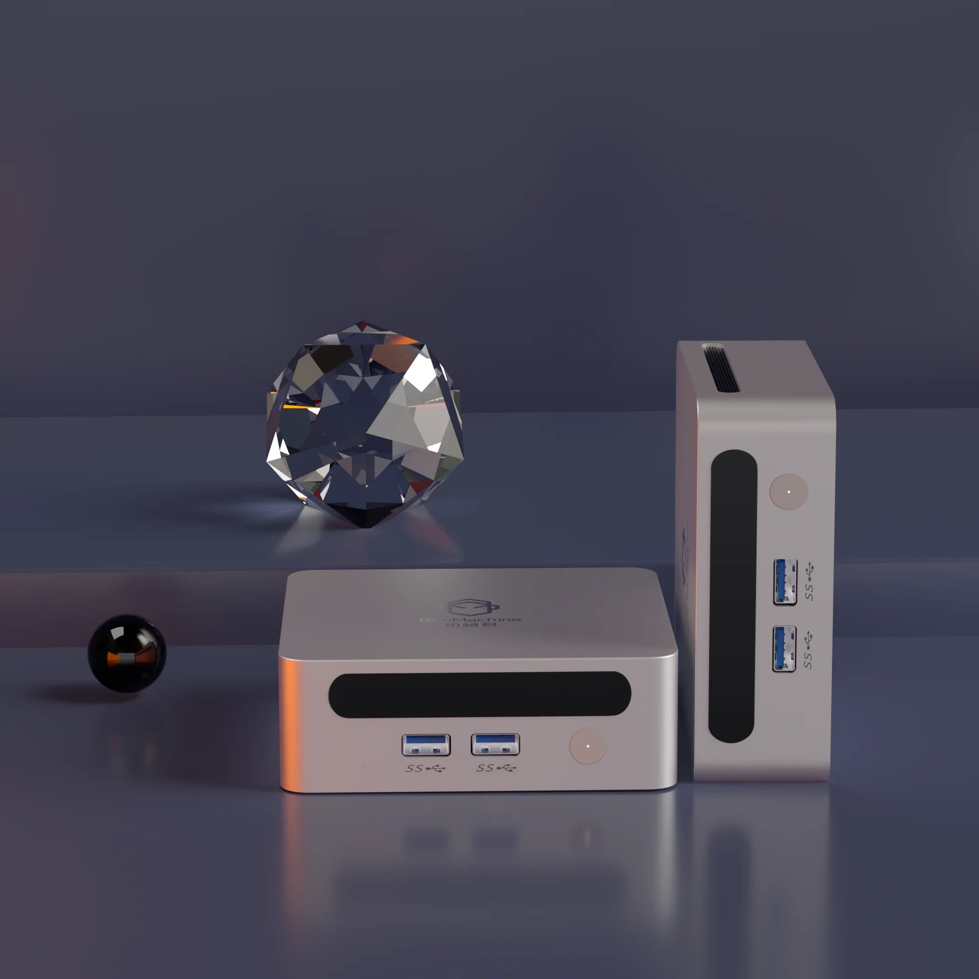 GenMachine Mini PC AMD Ryzen3 5300U Win10/11Pro R3 5300U RAM 64G SSD 2TB Dual Channel Office Gaming Computer pc gamer diy gift.