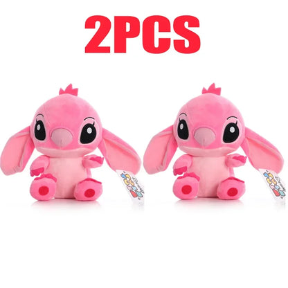 20cm Original Plush Stitch Baby Movie Cartoon Model Doll Children Action Figures Stuffed Toys Pendant Gifts