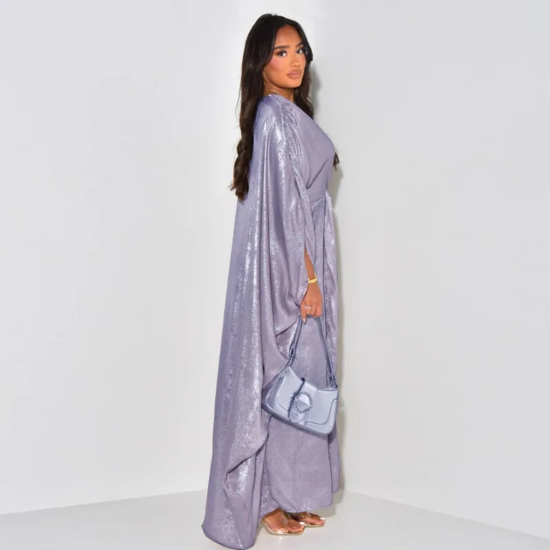 Eid Saudi Arabia Muslim Modest Dress for Women Islam Dubai Abaya Luxury Holiday Party Jalabiya Kebaya 2024 Turkey Kaftan Gown