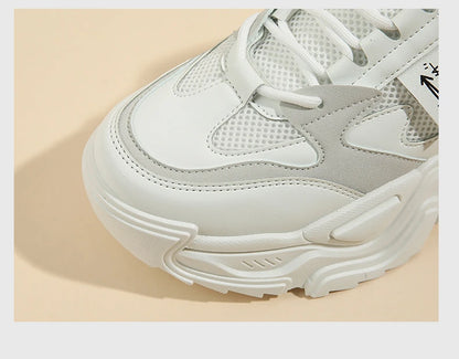 Chunky Platform Sneakers for Women Autumn New Fashion Thick Sole Vulcanized Shoes Woman Casual Non Slip Breathable Sports Shoes.