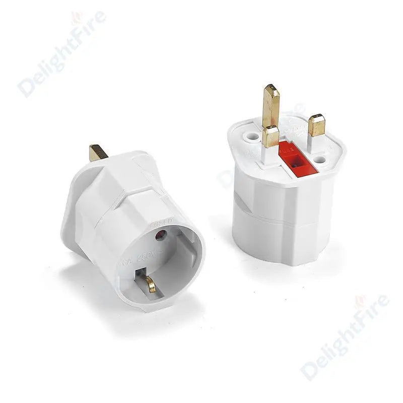 Europäischer EU-zu-UK-Steckeradapter, Standard Euro, 250 V, EU-Stecker auf UK-Steckdose, Netzteil, Steckdose.