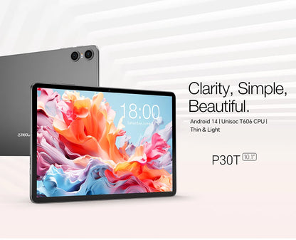 Teclast P30T Set 10" Tablet Android 14 Max 12Gb Ram 128Gb Rom T606 8-Core All-In-One Keyboard/Case/Mouse/Stylus/Headphone/Stand.