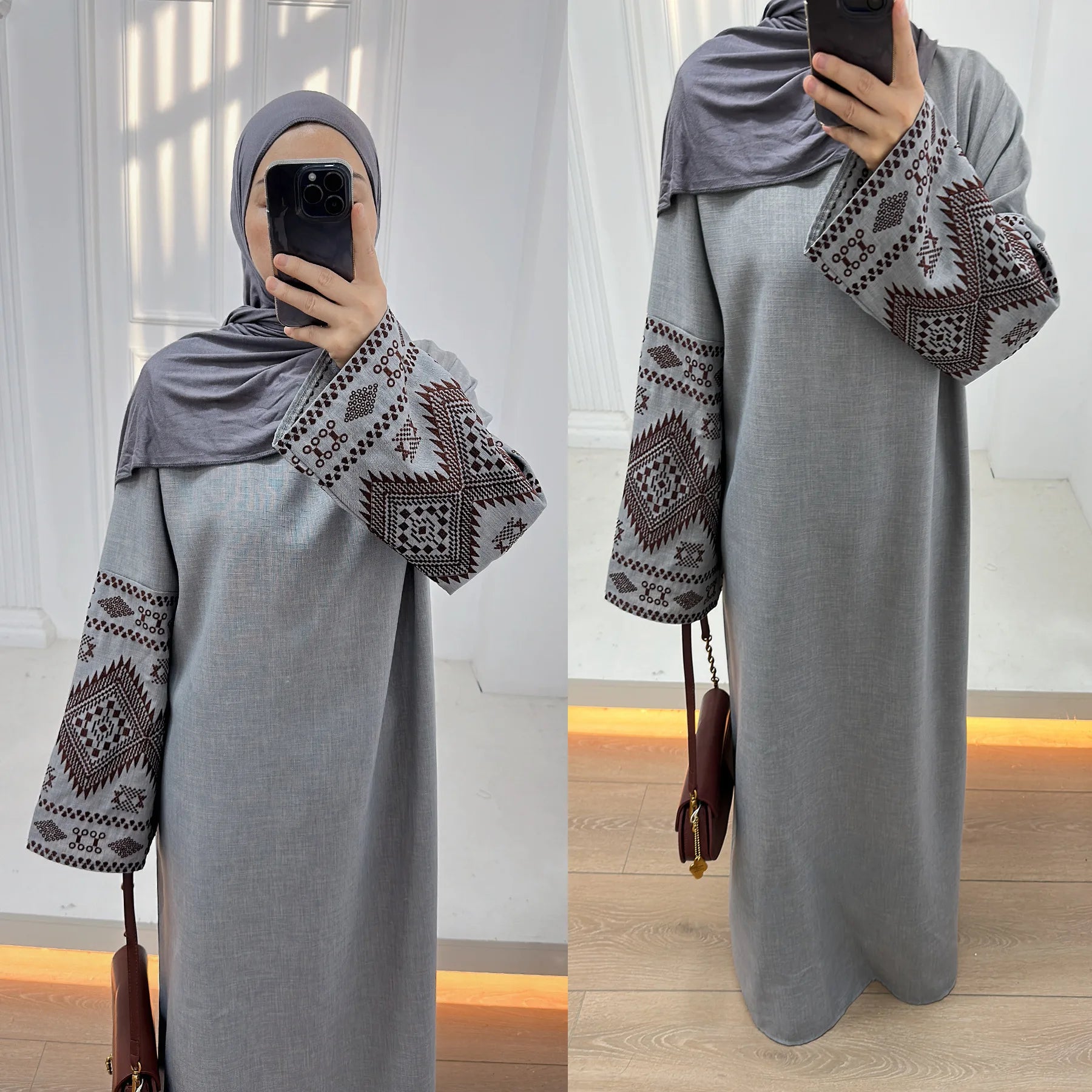 Eid Muslim Abaya for Women Party Embroidery Dresses Kaftan Arab Long Robe Islam Ramadan Dubai Abayas Vestidos Morocco Jalabiya.