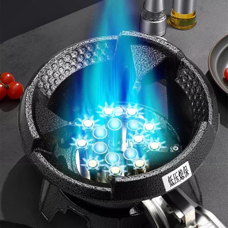 Low-pressure Fierce Fire Gas Stove Commercial Single-hole Liquefied Gas Burner for Hotel Restaurant Energy-saving Gas Cooktop.