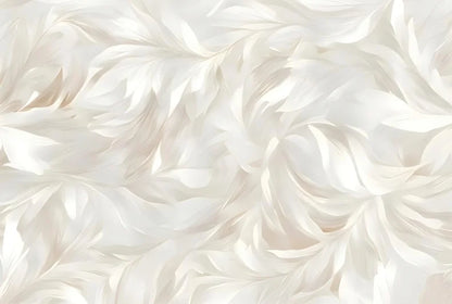 Maßgeschneiderte cremefarbene abstrakte Kunst, Feder-Blumenmuster, Tapete, TV-Hintergrund, Wanddekoration, Schlafzimmer, europäisches Wandbild