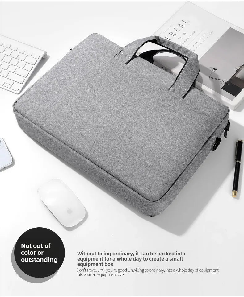 Laptop Bag Sleeve Case Shoulder HandBag Notebook Pouch Briefcases for 14 15 17 Inch Macbook Air Pro HP Huawei Asus Dell Xiaomi.