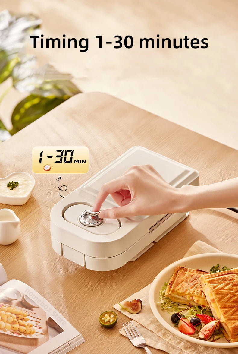Electric Sandwich Maker Multifunctional Waffle Machine Toaster Baker Breakfast Machine Takoyaki Pancake Donuts Sandwichera 220V.